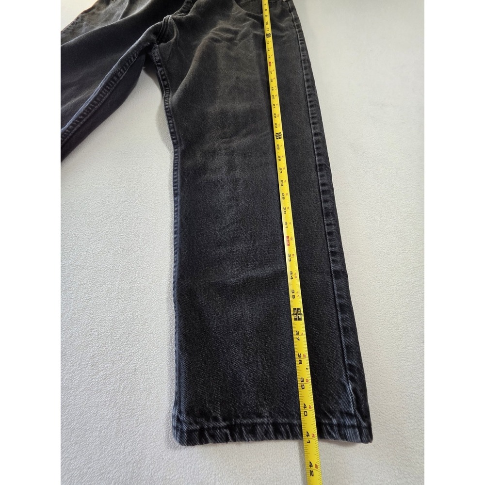 Wrangler 97601CB Jeans Mens 40x30 Black Faded Relaxed Fit Straight Leg Denim - Picture 6 of 14